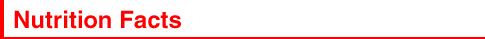 Nutrition Facts